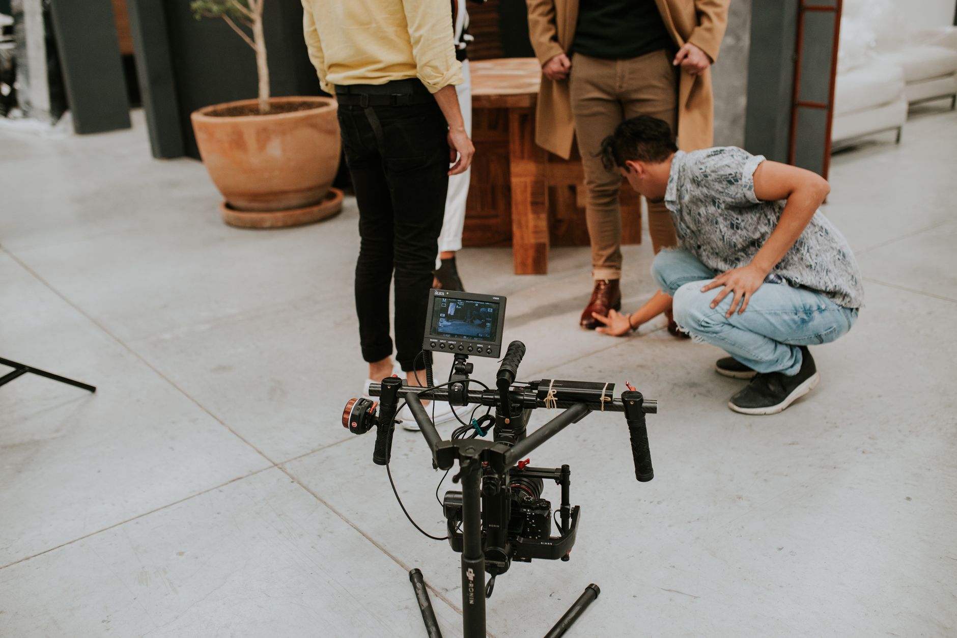 Behind the scenes camera setup